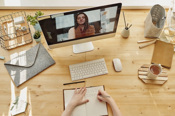 An online class in progress