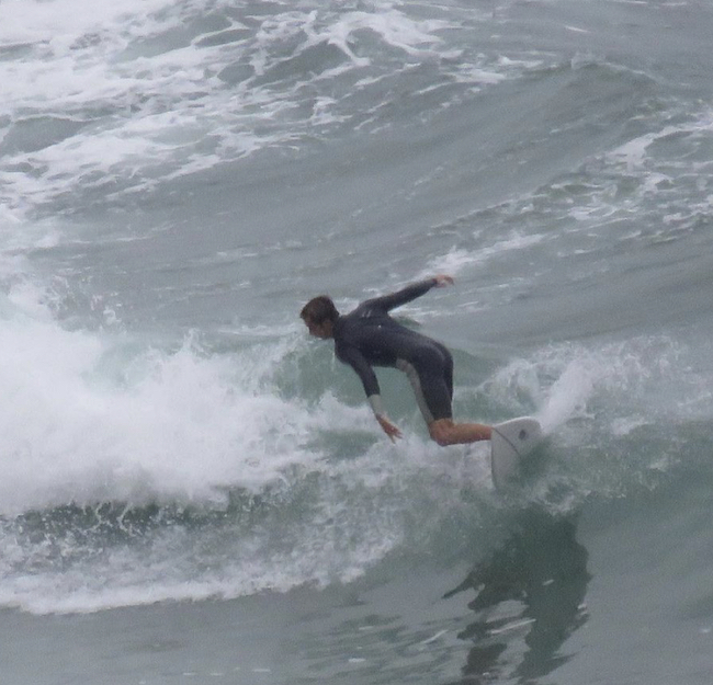 Surfing at Blacks Beach
